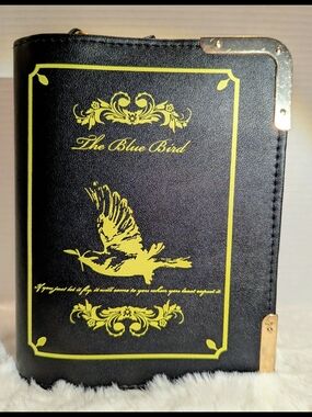 ​"The Blue Bird" Novelty Book-Shaped Crossbody Bag